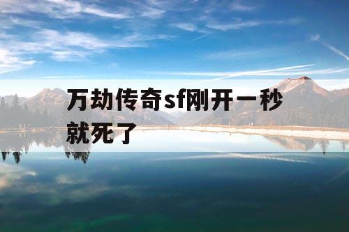 万劫传奇sf刚开一秒就死了