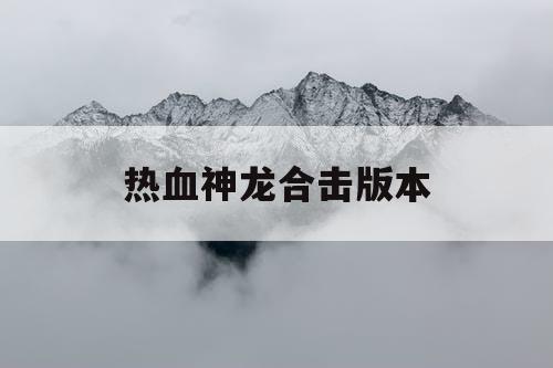 热血神龙合击版本