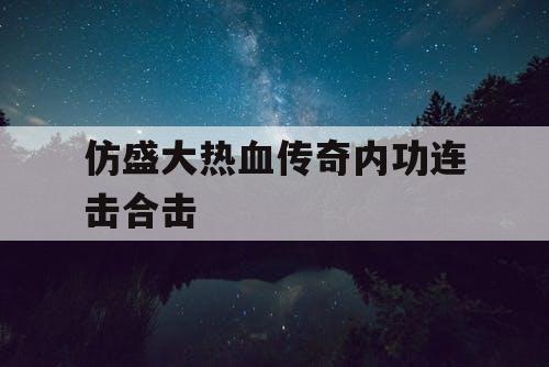 仿盛大热血传奇内功连击合击