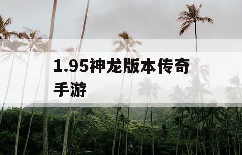 1.95神龙版本传奇手游