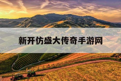 新开仿盛大传奇手游网