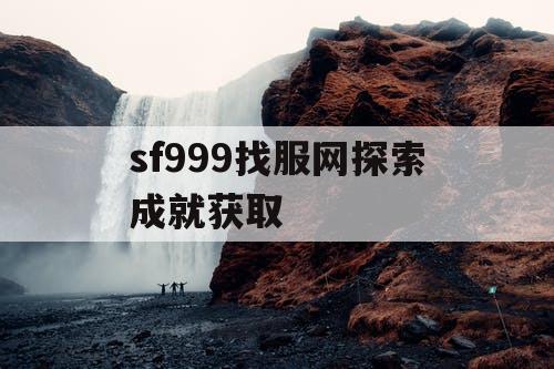 sf999找服网探索成就获取