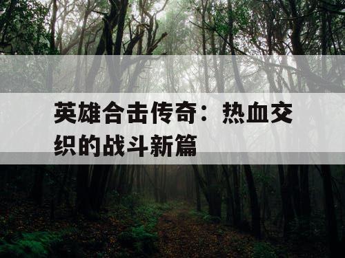英雄合击传奇：热血交织的战斗新篇