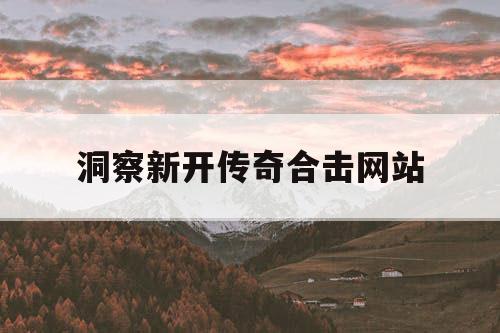 洞察新开传奇合击网站