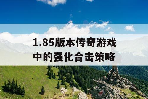 1.85版本传奇游戏中的强化合击策略