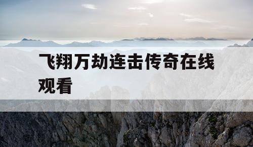 飞翔万劫连击传奇在线观看