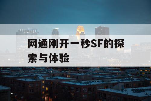 网通刚开一秒SF的探索与体验