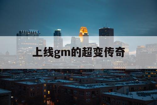 上线gm的超变传奇