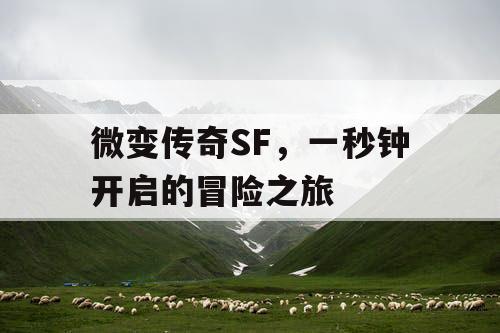 微变传奇SF，一秒钟开启的冒险之旅