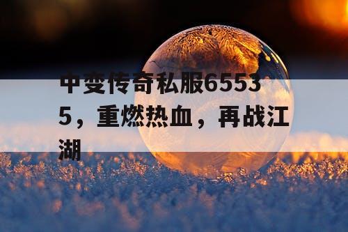中变传奇私服65535，重燃热血，再战江湖