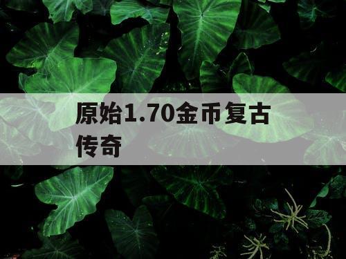 原始1.70金币复古传奇