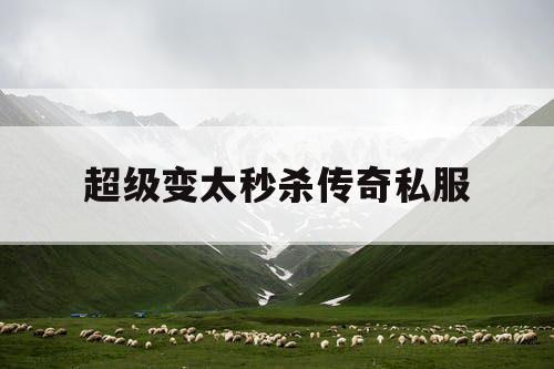 超级变太秒杀传奇私服