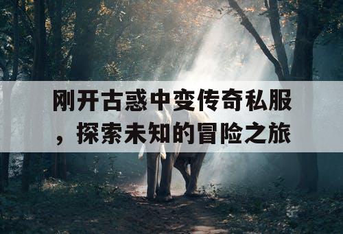 刚开古惑中变传奇私服，探索未知的冒险之旅