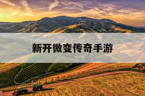 新开微变传奇手游