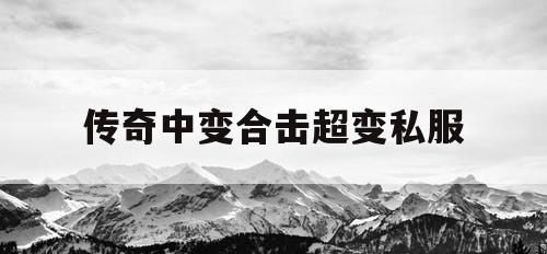 传奇中变合击超变私服