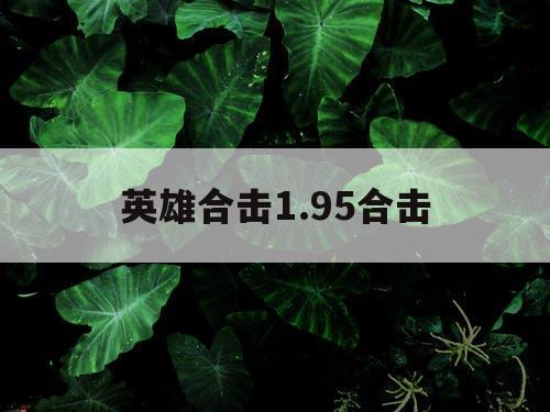 英雄合击1.95合击