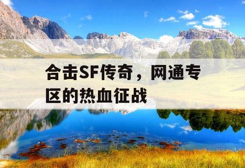 合击SF传奇，网通专区的热血征战