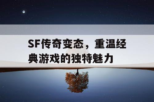 SF传奇变态，重温经典游戏的独特魅力
