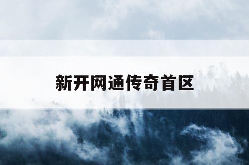 新开网通传奇首区