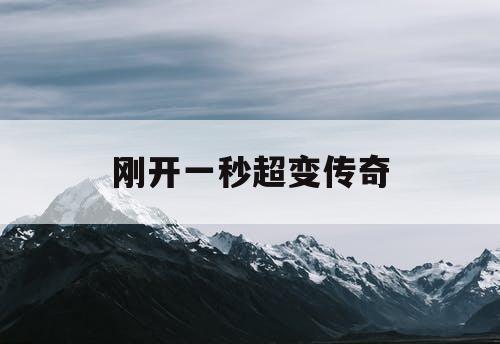 刚开一秒超变传奇