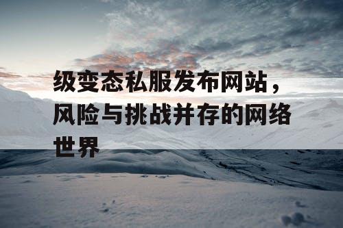 级变态私服发布网站，风险与挑战并存的网络世界
