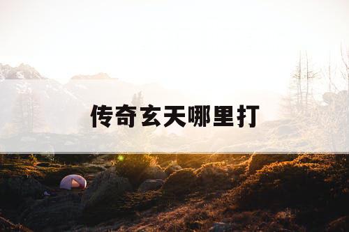 传奇玄天哪里打