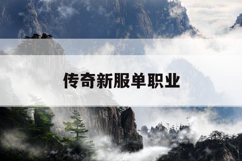 传奇新服单职业