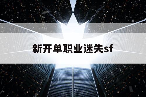 新开单职业迷失sf