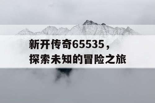 新开传奇65535，探索未知的冒险之旅