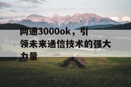 网通3000ok，引领未来通信技术的强大力量