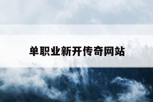 单职业新开传奇网站
