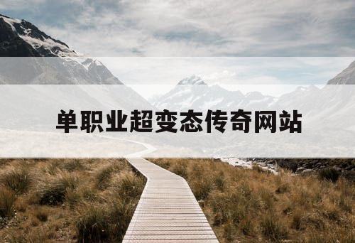 单职业超变态传奇网站