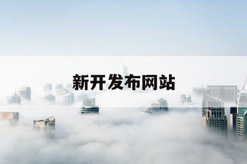 新开发布网站
