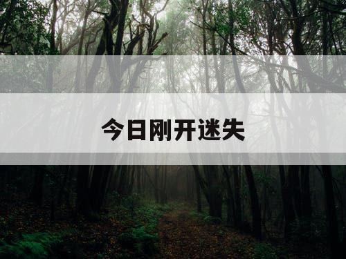 今日刚开迷失