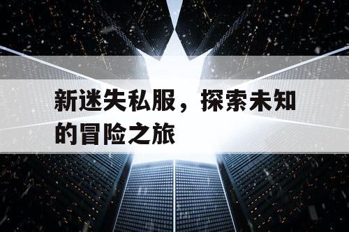 新迷失私服，探索未知的冒险之旅