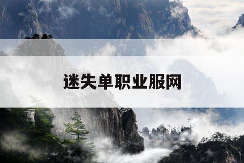 迷失单职业服网