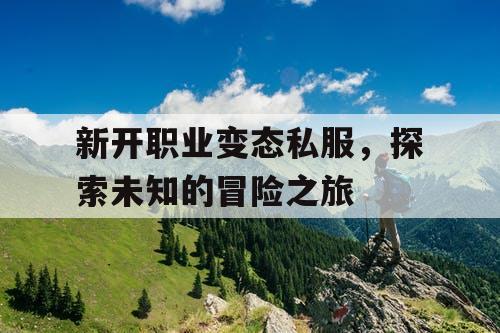 新开职业变态私服，探索未知的冒险之旅