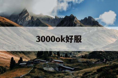 3000ok好服