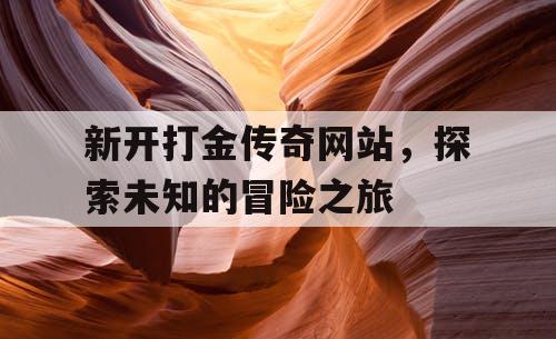 新开打金传奇网站，探索未知的冒险之旅