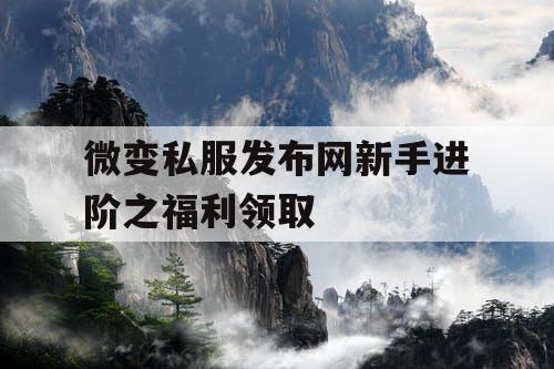 微变私服发布网新手进阶之福利领取